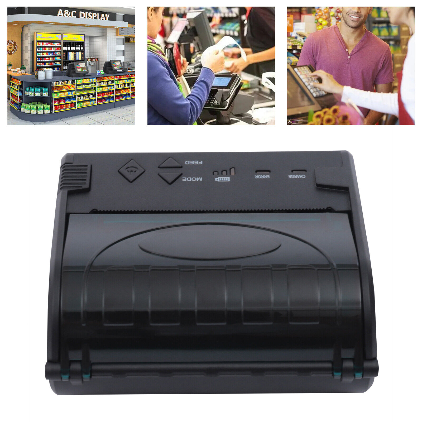Kader nul Echt niet Bluetooth Thermal Receipt Printer 80mm Portable ESC/POS Bill Printer Shop  USB | eBay