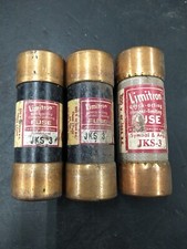  Lot of 3 Bussmann JKS-3 Fuse 3-Amp Fast-Acting Class J