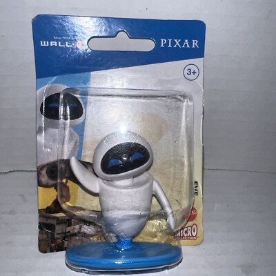 Disney Pixar Eve From Wall-E Mattel Micro Collection Figures Cake Topper 2  New