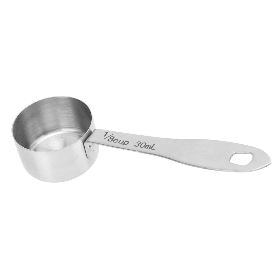 Cuchara medidora de grano de café 30 ml 304 cuchara medidora de acero inoxidable para azúcar Foto 4 de 4