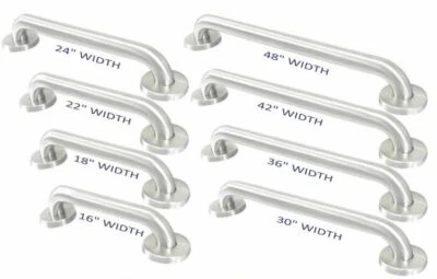 MOEN COMMERCIAL Grab Bar Stainless Steel Bath Bathroom Safety Handicap Hand Wall