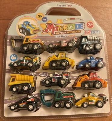 #ad Yeonha Toys My 1st Motorcade Pull Back Spring Motor 12 Construction Trucks cars $23.06
