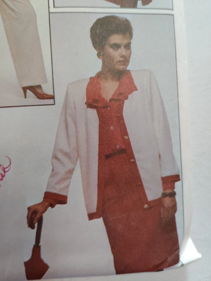 Duster Coat Cardigan Top Skirt Pants 8 10 12 Style 4917 Sewing Pattern Outfit UC - Image 4 of 4