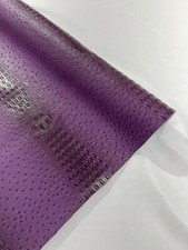 Gator/Ostrich Two Tone Fake Leather Upholstery, 3-D Crocodile Skin Texture Faux
