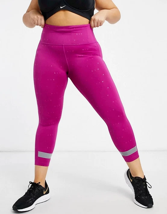 NIKE PLUS SIZE LEGGINGS SIZE 2X UK 22 24 GYM RUN DANCE YOGA PINK DA3114-564