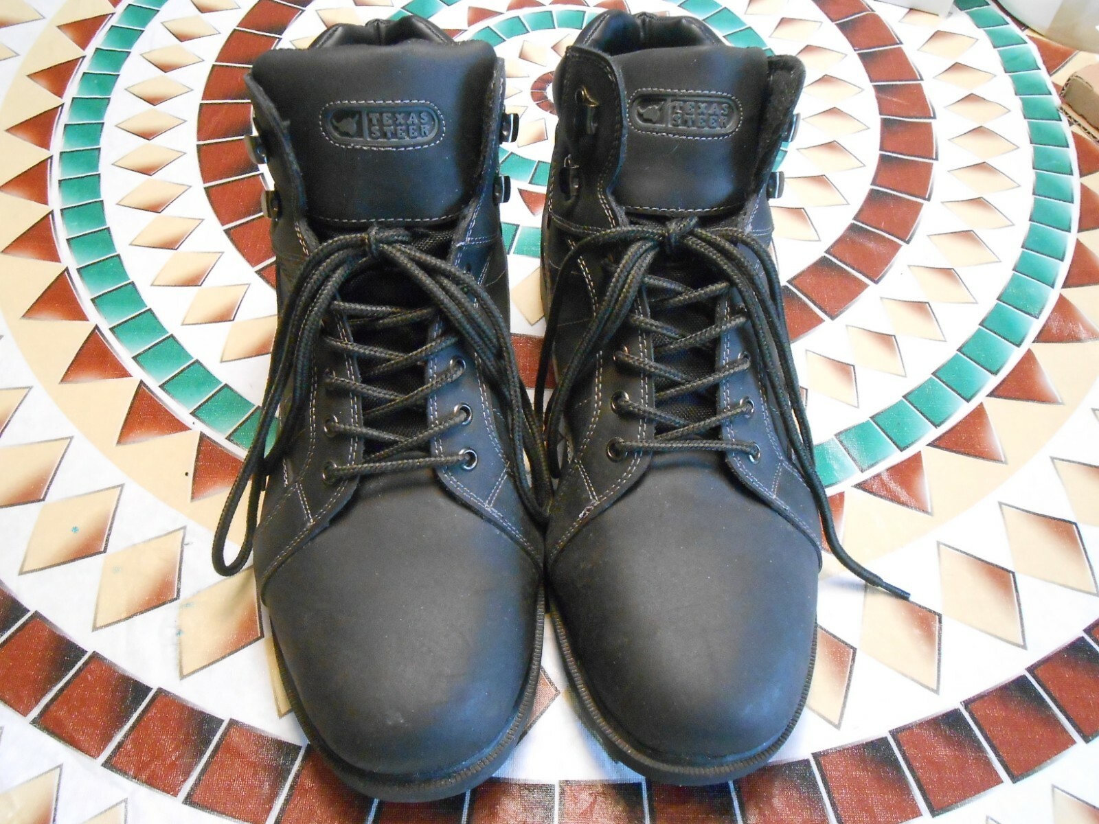 Texas Steer Work Boots Men's Soft Toe 