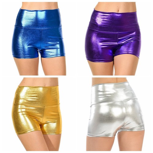 Shiny Shorts Bottoms Sports Workout 