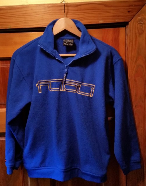 FuBu Youth Blue Lightweight Fleece Pullover Jacket 1/4 Zipper Size Medium 12/14 | eBay