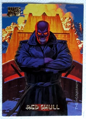 1994 Marvel Masterpiece Card 99 RED SKULL.  Gratis neuer Toplader.