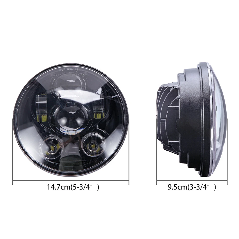 Proyector 2 faros LED 5,75" 6500K Hi/Lo para Triumph Speed Triple 955i Foto 2 de 4