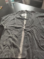 * MY OWN.* ausgefallene Strickweste, grau, Wollmischung Gr.38