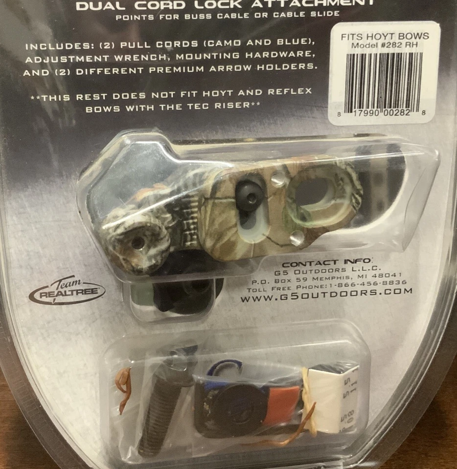 NEW G5 Expert II Drop Away Rest Right Handed Camo *Universal Mounting Bracket* - Image 4 of 4