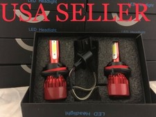 H13 9008 Size Led Car Headlight Bulbs Hid 5k 5000k Opt7 Color Headlamp 2x Bulb