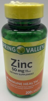 Spring Valley Zinc 50mg Capsule - 200 Count