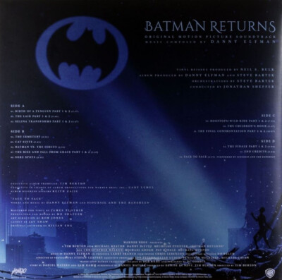 DANNY ELFMAN: BATMAN RETURNS (OST)(Ltd.Ed.2LP Reissue)(Mondo2017