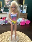 1990 MATTEL Bathtime Fun Barbie Doll Original Swimsuit vintage
