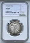 1946-S Walking Liberty Half Dollar - NGC MS64