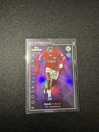 2023-24 Topps Knockout UEFA UCL Isaac Babadi Rookie RC Purple Foil /25 PSV 🔥