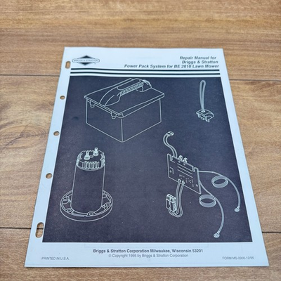 #ad BRIGGS amp; STRATTON OEM SERVICE REPAIR MANUAL POWER PACK SYSTEM BE LAWNMOWER $17.00