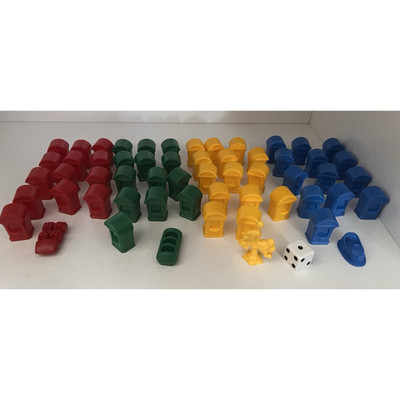 2005 Monopoly Junior Jr Replacement Pieces Parts Amusement Park Tokens Dice