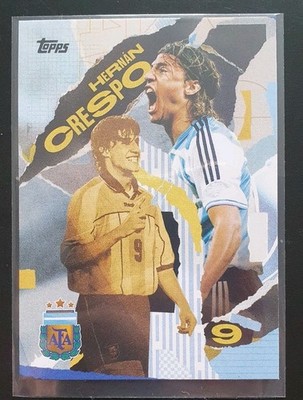 Hernan Crespo Topps Argentina Team Set 2024-25 Bookends