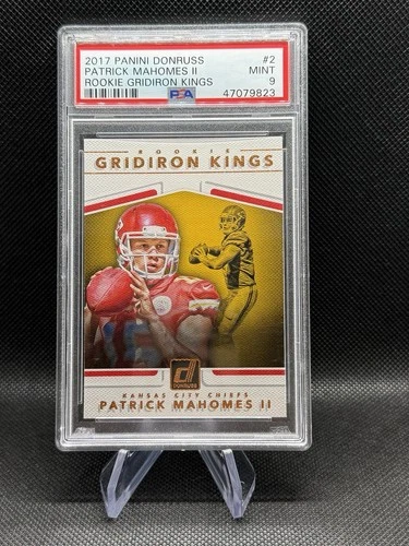 2017 Panini Donruss Rookie Gridiron Kings #2 PATRICK MAHOMES PSA 9 Chiefs