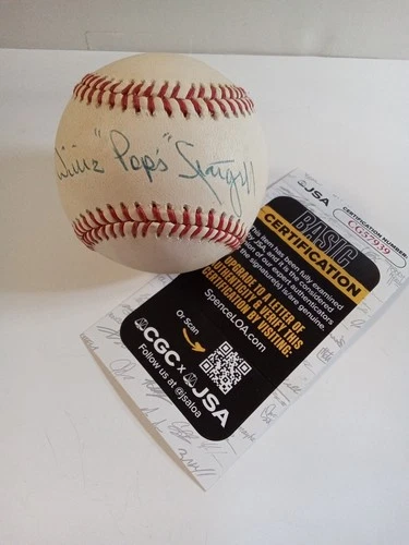 New ListingWillie Stargell "Pops"  Signed  Rawlings Baseball JSA