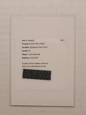 2025 Select Signatures Luke Keaschall RC Autograph Red Prizm UNUSED Redemption