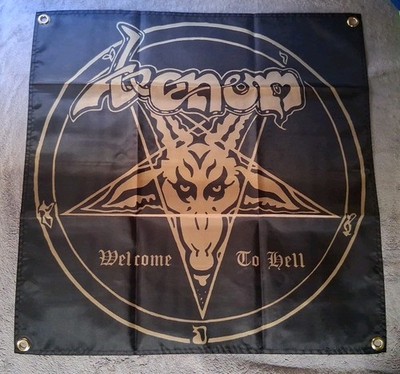 Venom Welcome To Hell 2x2ft Banner Flag Poster