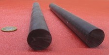 Acetal Delrin POM Round Rod, Black 1.0" Dia x 12" Length