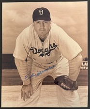 BILLY HERMAN Autographed Signed 8x10 Photo Dodgers Baseball HOF Died 1992
