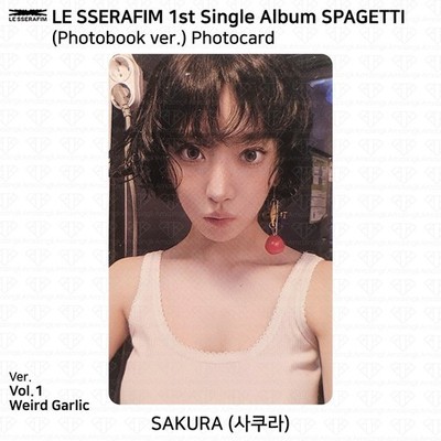 LE SSERAFIM 1st Single Album SPAGHETTI Official Photocard SAKURA