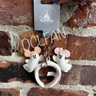 IN HAND Disney Parks Halloween Pastel Mickey Minnie Ghost Ear Headband Keychain