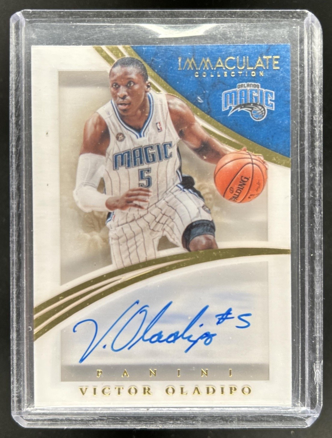 2014-15 Immaculate Victor Oladipo Shadowbox Signatures Auto Autograph #/49