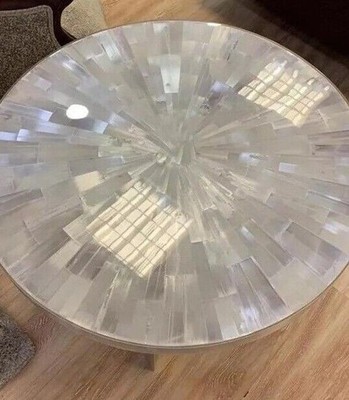 Selenite Energy Table for Cleansing, Charging Crystals & Home Decor