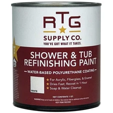 Quick-Drying RTG Shower & Tub Refinishing Paint, 32 Oz - Waterproof Satin Finish