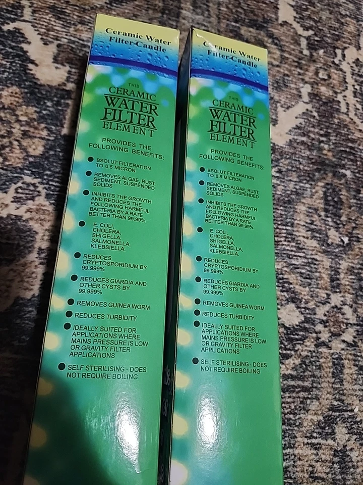 10'' Replacement Ceramic Candle Water Filter for Kitchen 4-Stage (2 pack) - Image 2 of 4