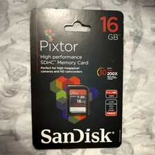 SanDisk Pixtor 16GB SDHC Memory Card Class 10 High Speed SDSDU-016G-AB46