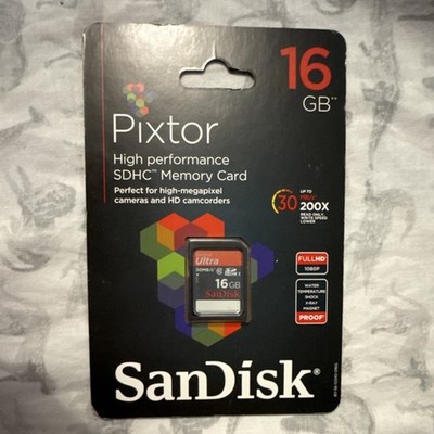 SanDisk Pixtor 16GB SDHC Memory Card Class 10 High Speed SDSDU-016G-AB46