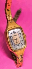 Vintage Women wrist watch CHAIKA 17 jewels Soviet mechanical USSR Gold Plated AU