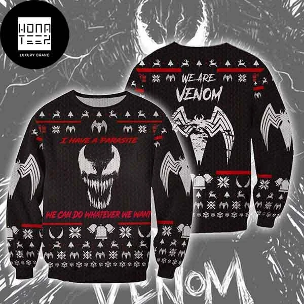 Venom Logo Signature Marvel 2025 Ugly Christmas Sweater
