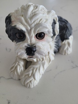 Enesco Purebred Pet Shih Tzu Porcelain Dog Kathy Wise Puppy Figurine 1984