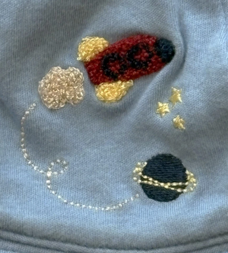 全新 复古 2002 双面 Gymboree 红色火箭帽 尺寸 3-6 mo 全新带标签 — 第 3/4 张图片