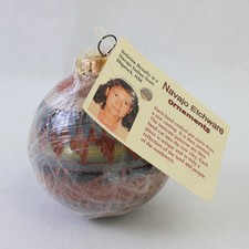 New Navajo Etchware Ornament Hand-Etched Native American Pottery Collectible