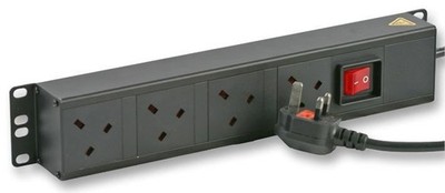POWERDATA TECHNOLOGIES - 4-Way Vertical 19'' Cabinet UK PDU