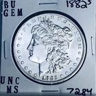 1882 S BU GEM MORGAN SILVER DOLLAR UNC MS+++ U.S. MINT RARE COIN 7284