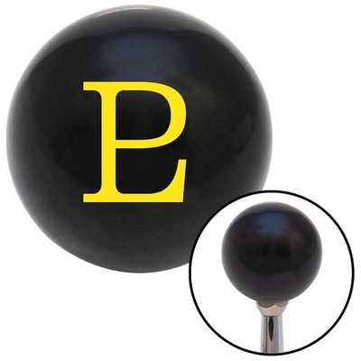 Yellow Pluto Black Shift Knob w/ M16x1.5 Insert Shifter Auto Manual Custom Brody