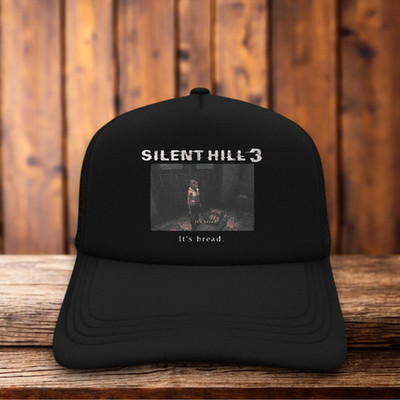 Silent Hill 3 It's Bread Mens Trucker Hat Black Playstation 3 Horror Video Game