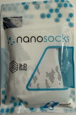 Nanosocks 3D Nano Weave Technology Compression Socks Size 2 White NANOMX-WT-2