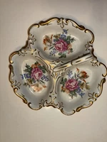 Vintage Jlmenau Graf Von Henneberg Porzellan German Porcelain Trio Dish